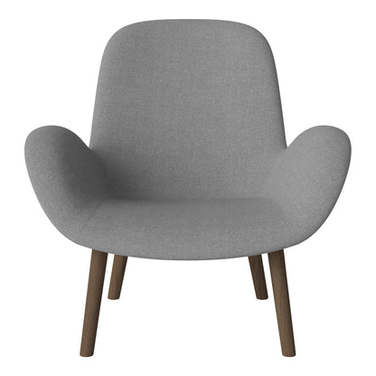 Fauteuil Seed Lounge - Rembourré - Base en chêne huilé, foncé