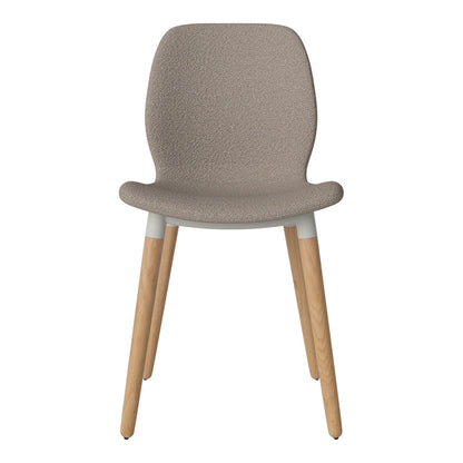 Chaise de salle à manger Seed - Rembourrée - Base en chêne huilé