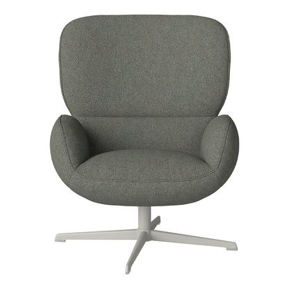 Fauteuil Ripon - Piètement 4 branches - Acier laqué gris
