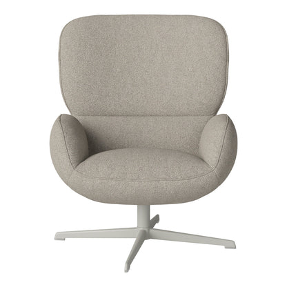 Fauteuil Ripon - Piètement 4 branches - Acier laqué gris