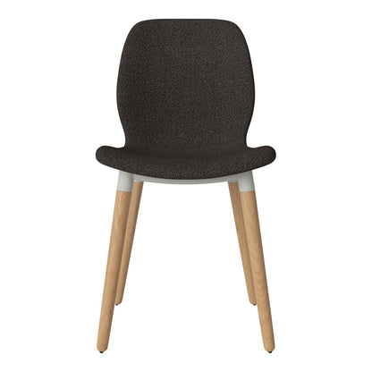 Chaise de salle à manger Seed - Rembourrée - Base en chêne huilé