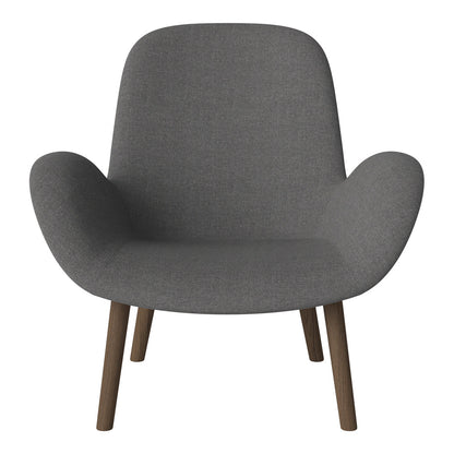 Fauteuil Seed Lounge - Rembourré - Base en chêne huilé, foncé