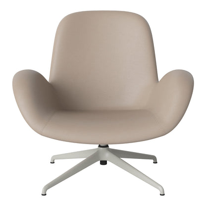 Fauteuil Seed Lounge - Rembourré - Piètement 4 branches - Acier laqué gris