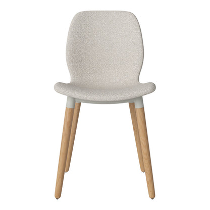 Chaise de salle à manger Seed - Rembourrée - Base en chêne huilé
