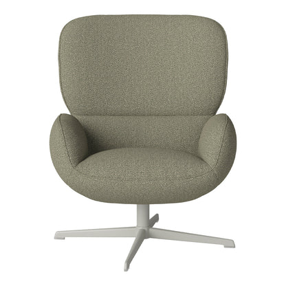Fauteuil Ripon - Piètement 4 branches - Acier laqué gris