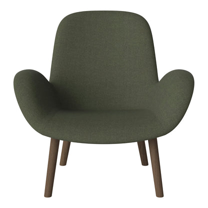 Fauteuil Seed Lounge - Rembourré - Base en chêne huilé, foncé