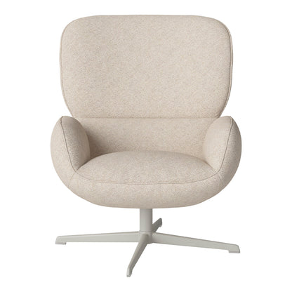 Fauteuil Ripon - Piètement 4 branches - Acier laqué gris