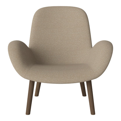 Fauteuil Seed Lounge - Rembourré - Base en chêne huilé, foncé