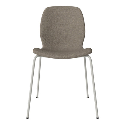 Chaise de salle à manger Seed - Rembourrée - Base en acier, laquée gris