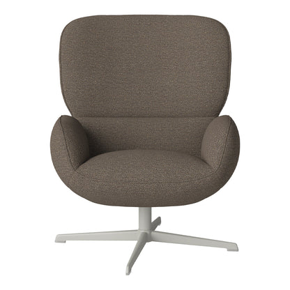 Fauteuil Ripon - Piètement 4 branches - Acier laqué gris