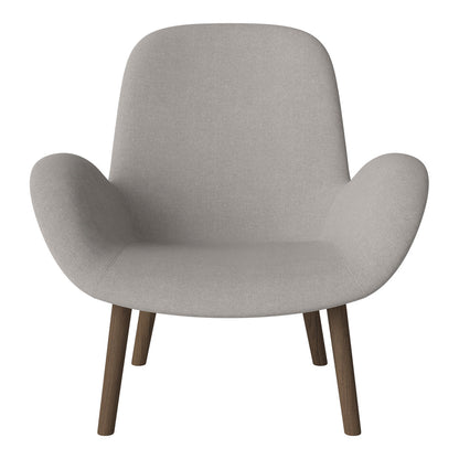 Fauteuil Seed Lounge - Rembourré - Base en chêne huilé, foncé
