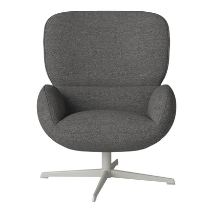 Fauteuil Ripon - Piètement 4 branches - Acier laqué gris