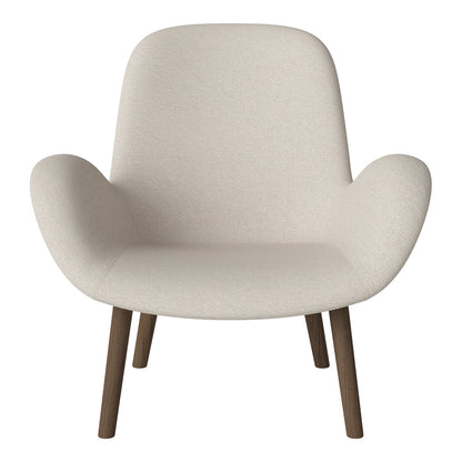 Fauteuil Seed Lounge - Rembourré - Base en chêne huilé, foncé
