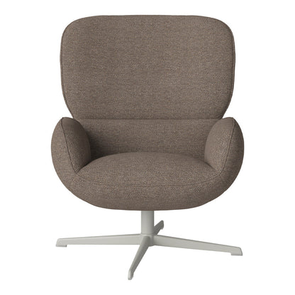 Fauteuil Ripon - Piètement 4 branches - Acier laqué gris