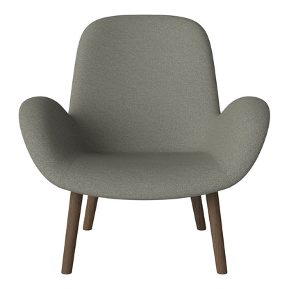 Fauteuil Seed Lounge - Rembourré - Base en chêne huilé, foncé