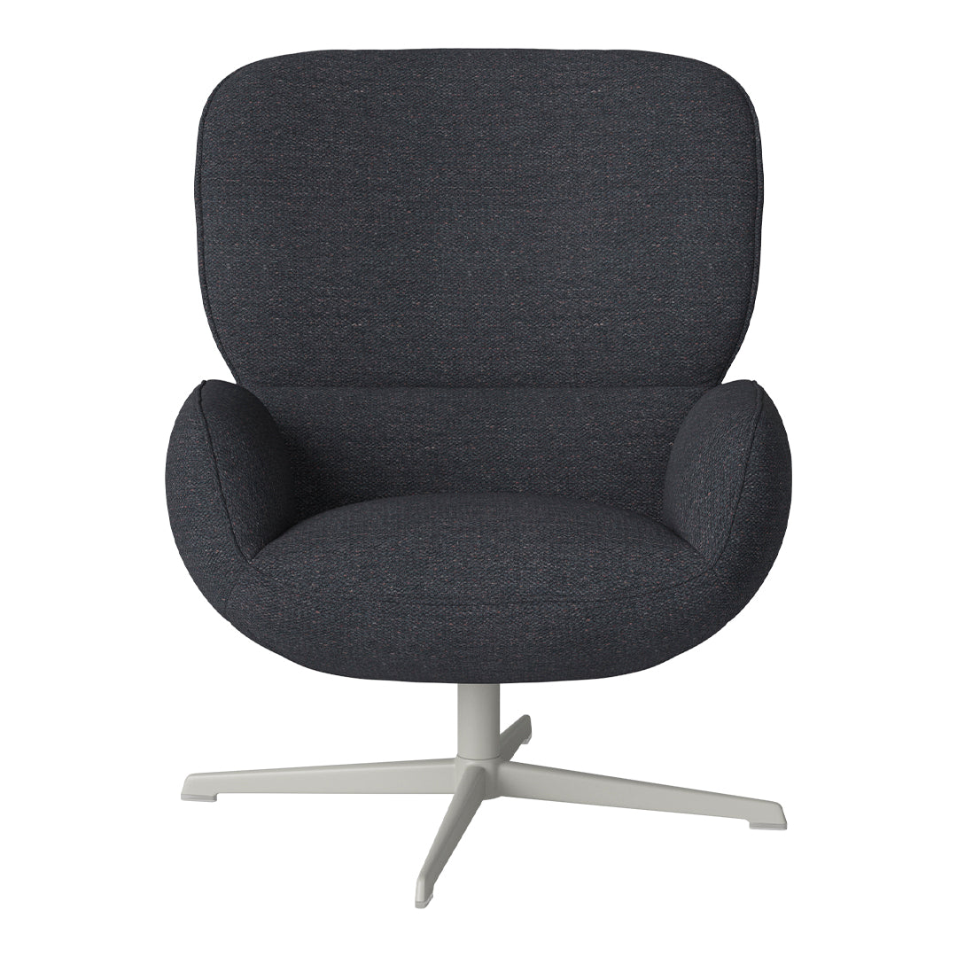 Fauteuil Ripon - Piètement 4 branches - Acier laqué gris
