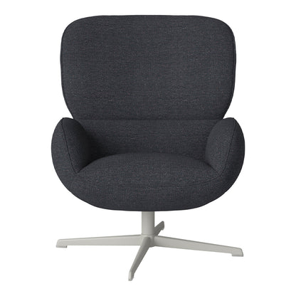 Fauteuil Ripon - Piètement 4 branches - Acier laqué gris