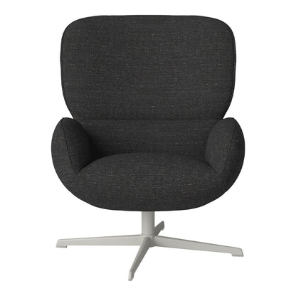 Fauteuil Ripon - Piètement 4 branches - Acier laqué gris