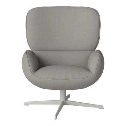 Fauteuil Ripon - Piètement 4 branches - Acier laqué gris