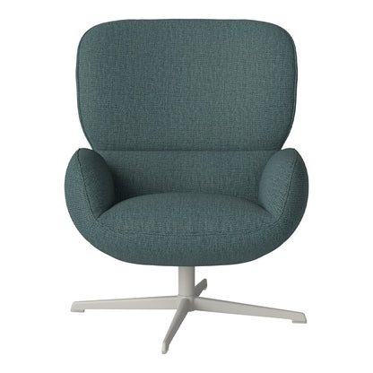 Fauteuil Ripon - Piètement 4 branches - Acier laqué gris