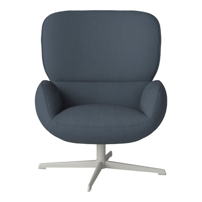Fauteuil Ripon - Piètement 4 branches - Acier laqué gris