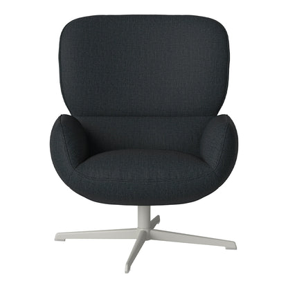 Fauteuil Ripon - Piètement 4 branches - Acier laqué gris
