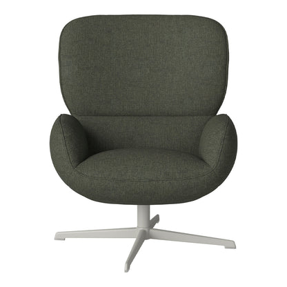 Fauteuil Ripon - Piètement 4 branches - Acier laqué gris