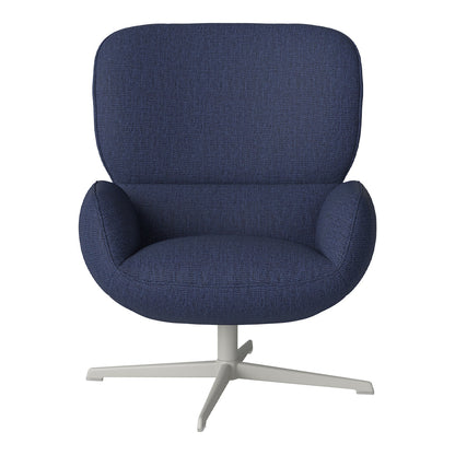 Fauteuil Ripon - Piètement 4 branches - Acier laqué gris