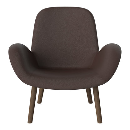 Fauteuil Seed Lounge - Rembourré - Base en chêne huilé, foncé