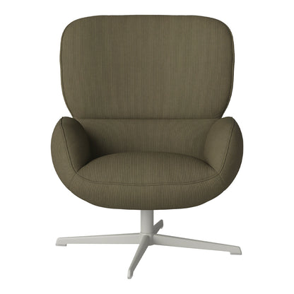 Fauteuil Ripon - Piètement 4 branches - Acier laqué gris