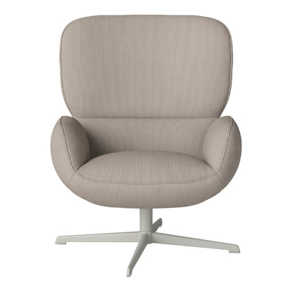 Fauteuil Ripon - Piètement 4 branches - Acier laqué gris