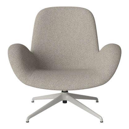 Fauteuil Seed Lounge - Rembourré - Piètement 4 branches - Acier laqué gris
