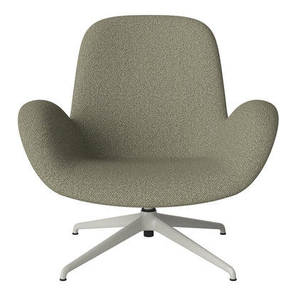 Fauteuil Seed Lounge - Rembourré - Piètement 4 branches - Acier laqué gris