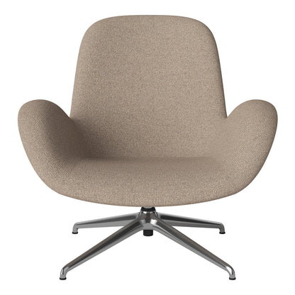Fauteuil Seed Lounge - Rembourré - Piètement 4 branches - Chrome
