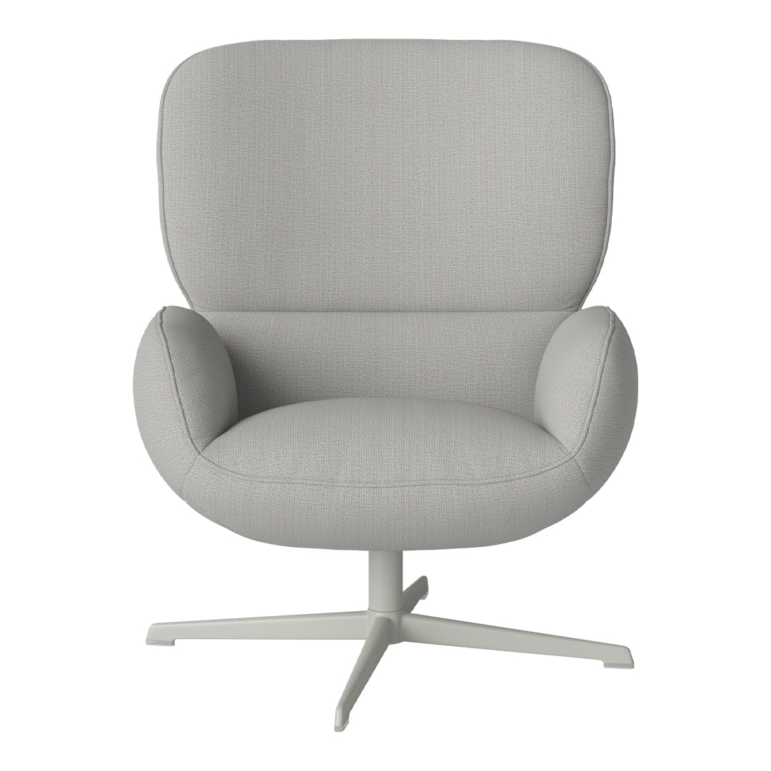 Fauteuil Ripon - Piètement 4 branches - Acier laqué gris