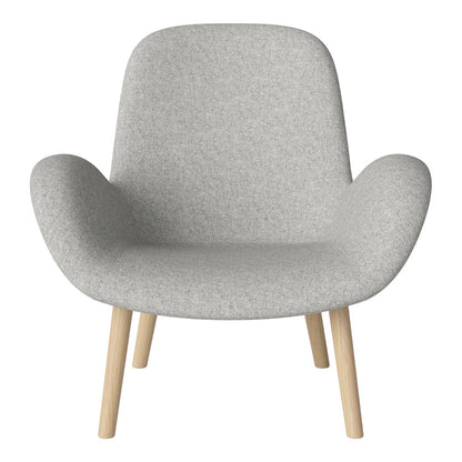 Fauteuil Seed Lounge - Rembourré - Piètement en chêne huilé, pigmenté blanc