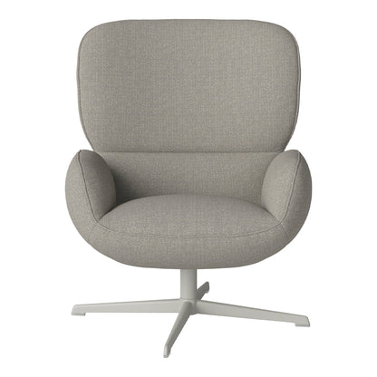 Fauteuil Ripon - Piètement 4 branches - Acier laqué gris