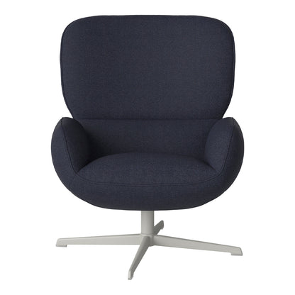 Fauteuil Ripon - Piètement 4 branches - Acier laqué gris