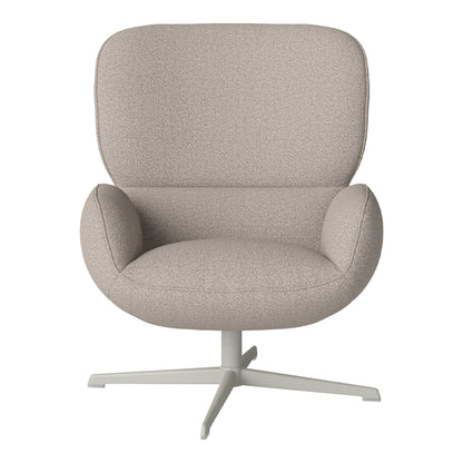 Fauteuil Ripon - Piètement 4 branches - Acier laqué gris