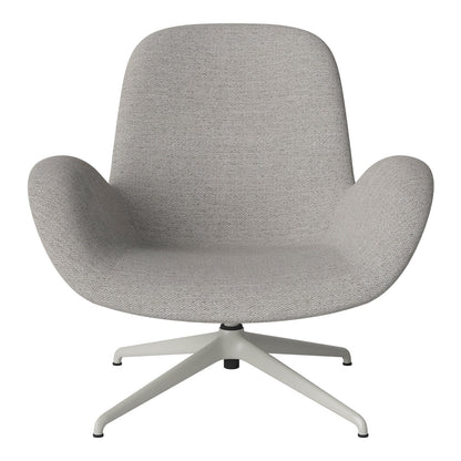 Fauteuil Seed Lounge - Rembourré - Piètement 4 branches - Acier laqué gris