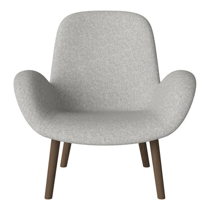 Fauteuil Seed Lounge - Rembourré - Base en chêne huilé, foncé