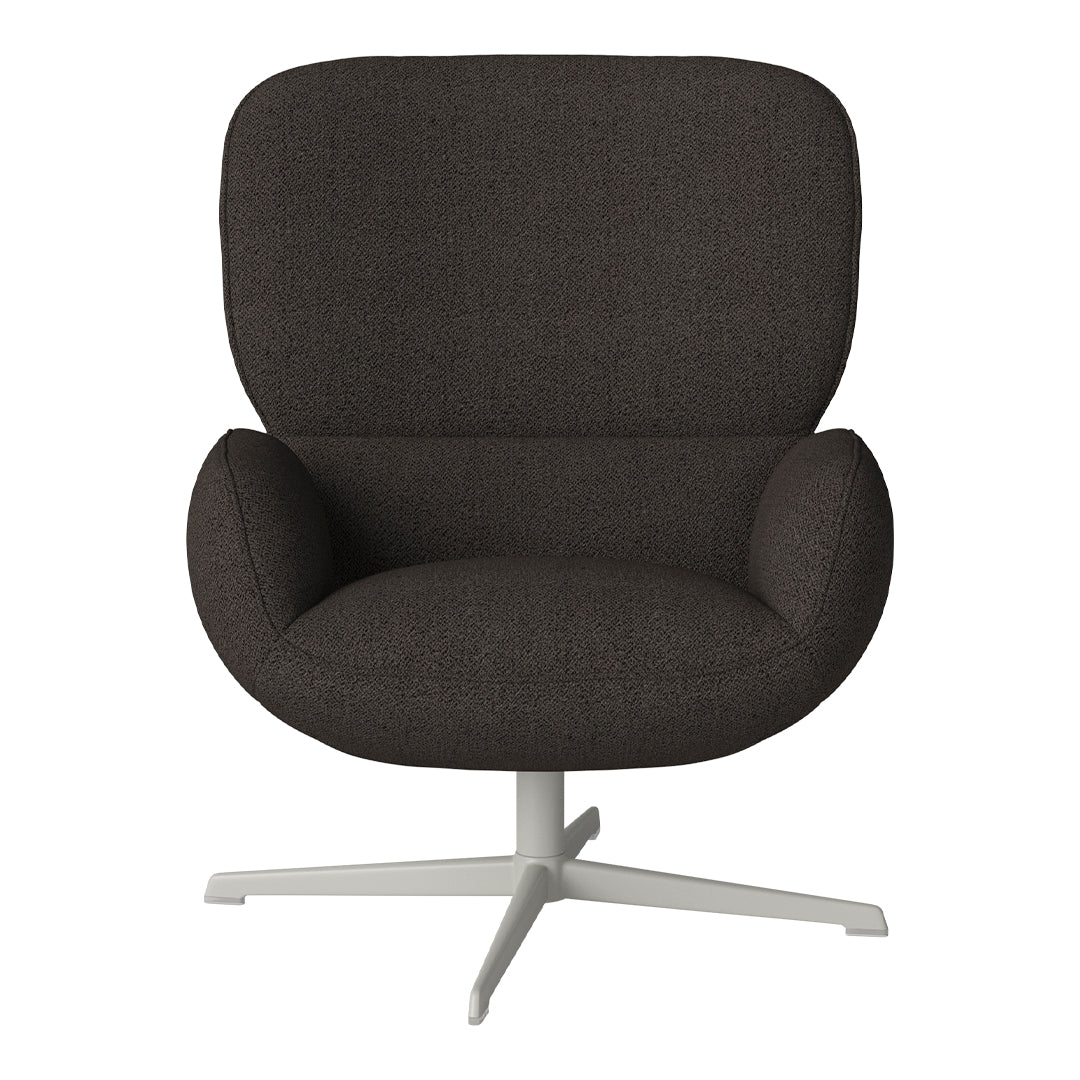Fauteuil Ripon - Piètement 4 branches - Acier laqué gris