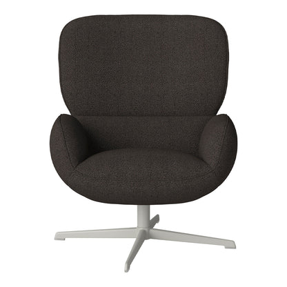 Fauteuil Ripon - Piètement 4 branches - Acier laqué gris
