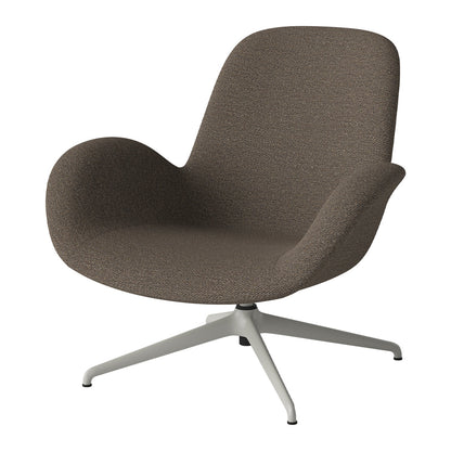 Fauteuil Seed Lounge - Rembourré - Piètement 4 branches - Acier laqué gris