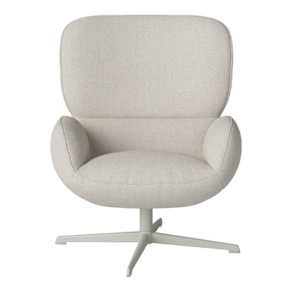 Fauteuil Ripon - Piètement 4 branches - Acier laqué gris