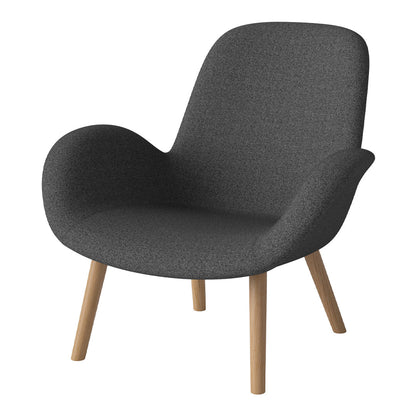 Fauteuil Seed Lounge - Rembourré - Piètement en chêne huilé
