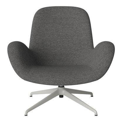 Fauteuil Seed Lounge - Rembourré - Piètement 4 branches - Acier laqué gris