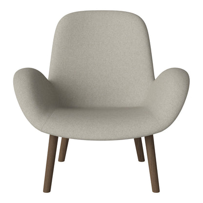 Fauteuil Seed Lounge - Rembourré - Base en chêne huilé, foncé