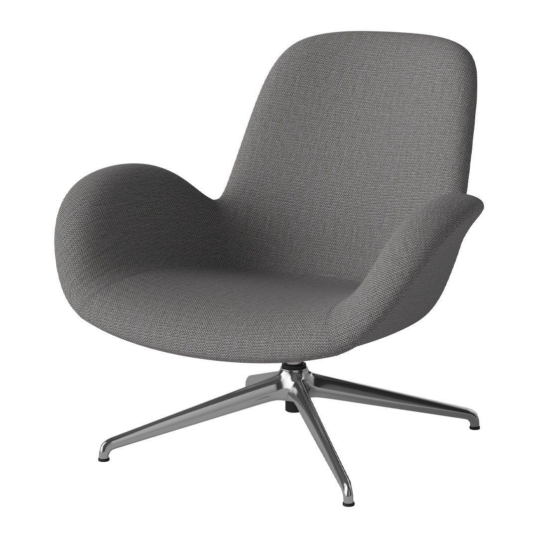 Fauteuil Seed Lounge - Rembourré - Piètement 4 branches - Chrome