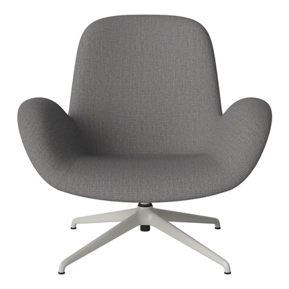 Fauteuil Seed Lounge - Rembourré - Piètement 4 branches - Acier laqué gris